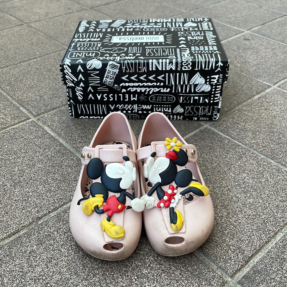 Mini Melissa + Disney toddler t-strap shoes